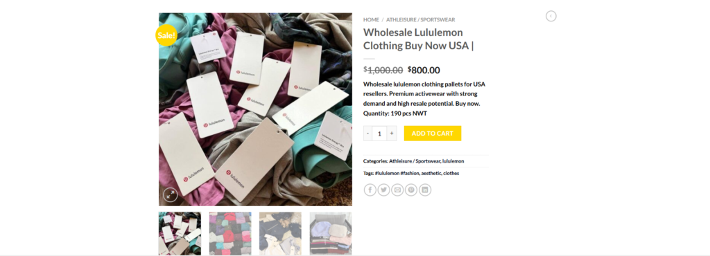Lululemon Clothing and Accessories